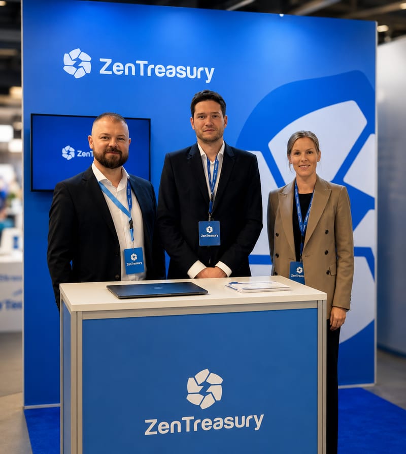 The ZenTreasury team behind LeaseAccounting.app at a 2026 customer event.
